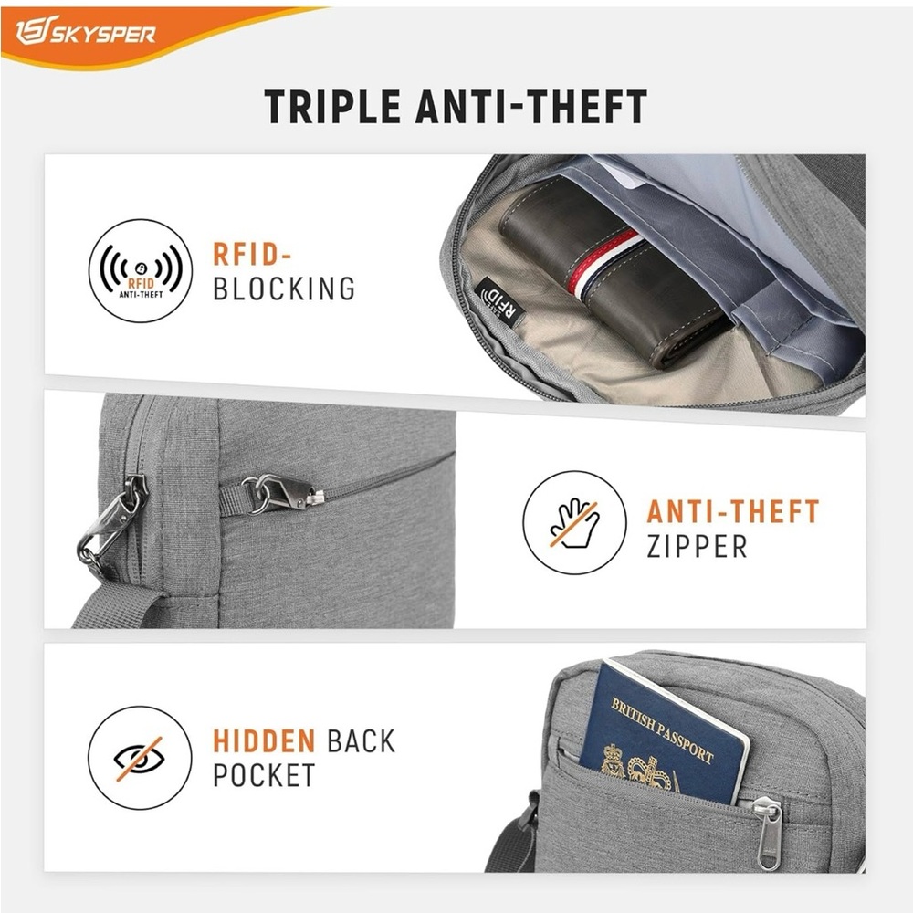Skysper Anti Theft Cossbody Bag - Picture 2 of 7